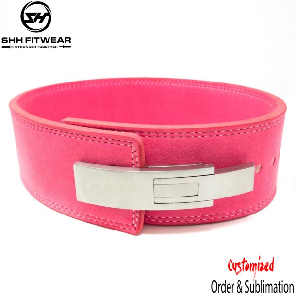 SHHFITWEAR 10MM LEVER BELT - PINK - Belt-033